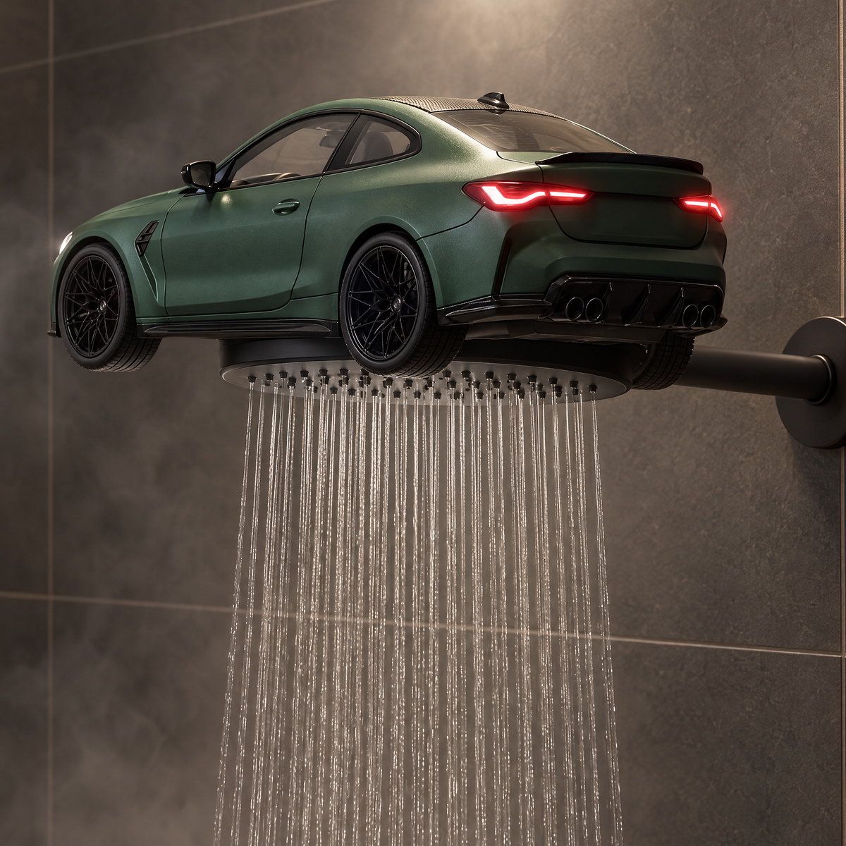 Green M4 rear view